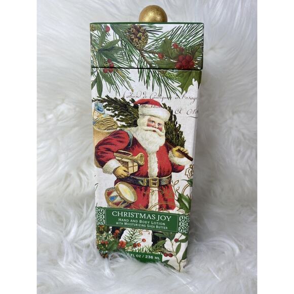 Michel Design Works Christmas Joy Lotion 8oz Shea Butter Holiday Santa NIB - Picture 2 of 8